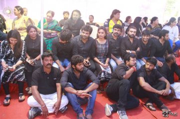 Tamil Actors Protest For Jallikattu